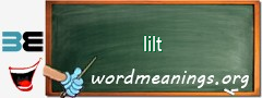 WordMeaning blackboard for lilt